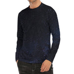 Dark Space Print Men's Long Sleeve Rash Guard