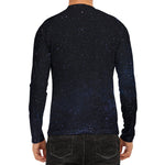 Dark Space Print Men's Long Sleeve Rash Guard