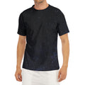 Dark Space Print Men's Short Sleeve Rash Guard
