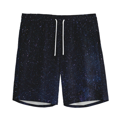 Dark Space Print Men's Sports Shorts