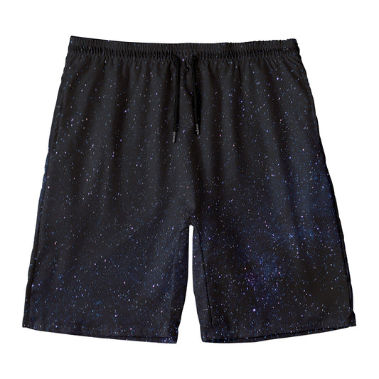 Dark Space Print Men's Swim Trunks