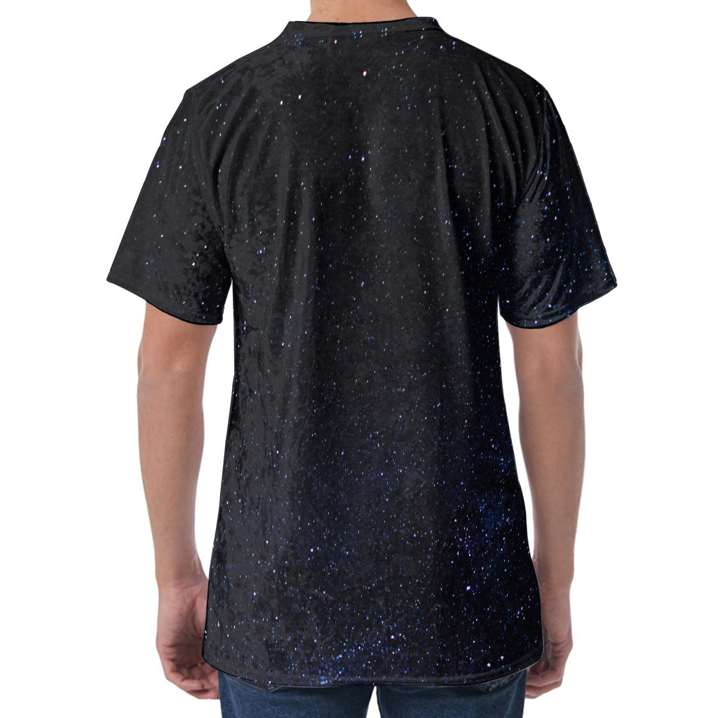 Dark Space Print Men's Velvet T-Shirt