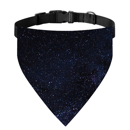 Dark Space Print Over The Collar Dog Bandana