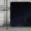 Dark Space Print Polyester Shower Curtain