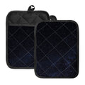 Dark Space Print Pot Holders With Pocket