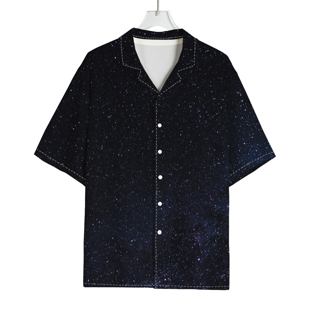 Dark Space Print Rayon Hawaiian Shirt