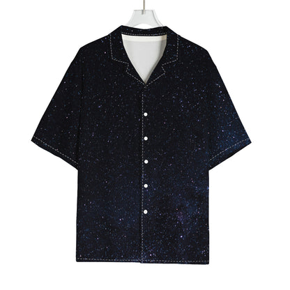 Dark Space Print Rayon Hawaiian Shirt