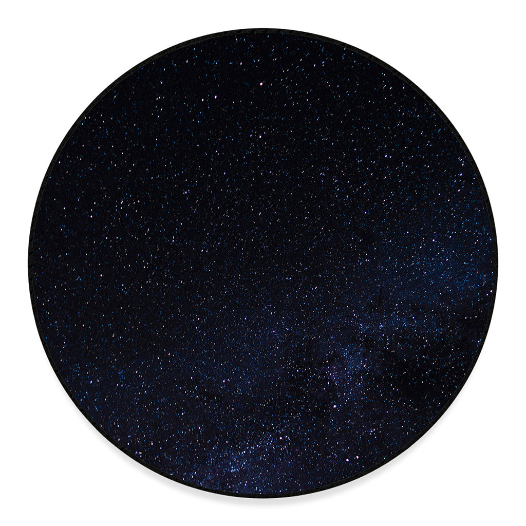 Dark Space Print Round Floor Mat