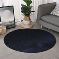 Dark Space Print Round Rug