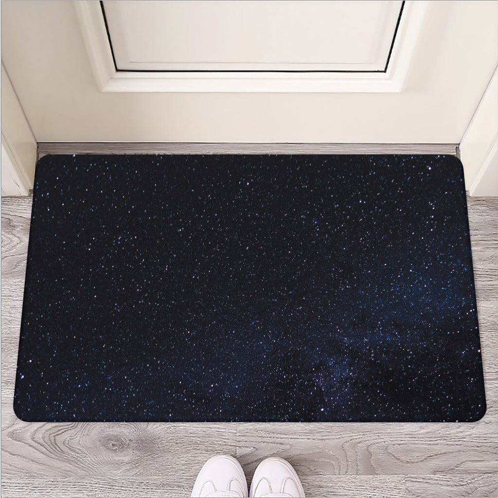 Dark Space Print Rubber Doormat