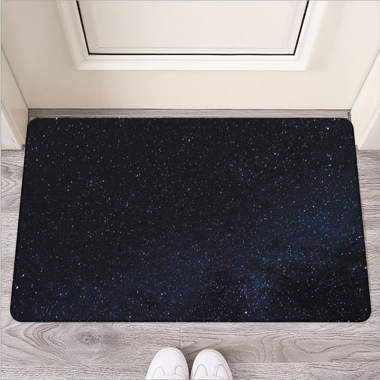 Dark Space Print Rubber Doormat