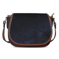Dark Space Print Saddle Bag