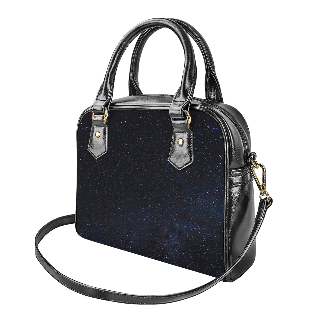 Dark Space Print Shoulder Handbag