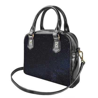 Dark Space Print Shoulder Handbag