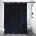 Dark Space Print Shower Curtain