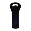 Dark Space Print Single Neoprene Wine Tote
