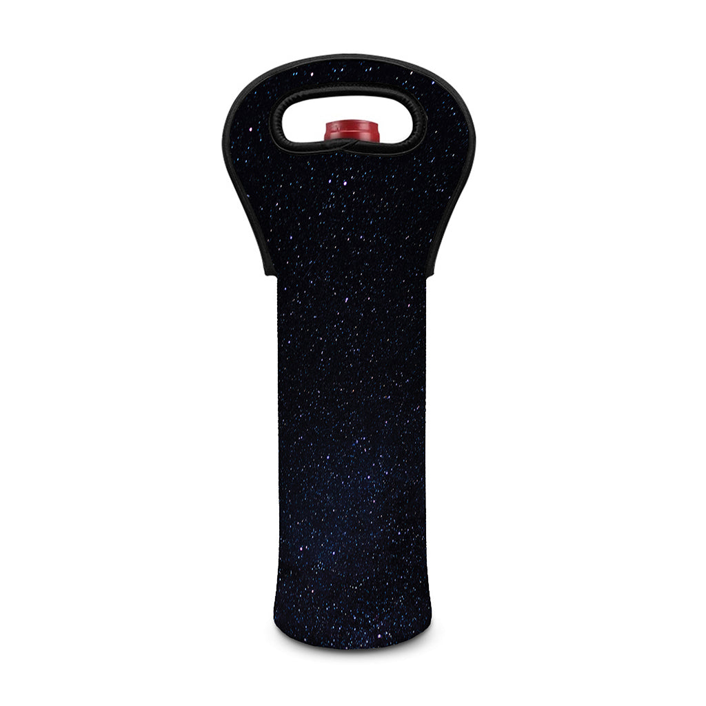 Dark Space Print Single Neoprene Wine Tote