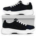 Dark Space Print White Chunky Shoes