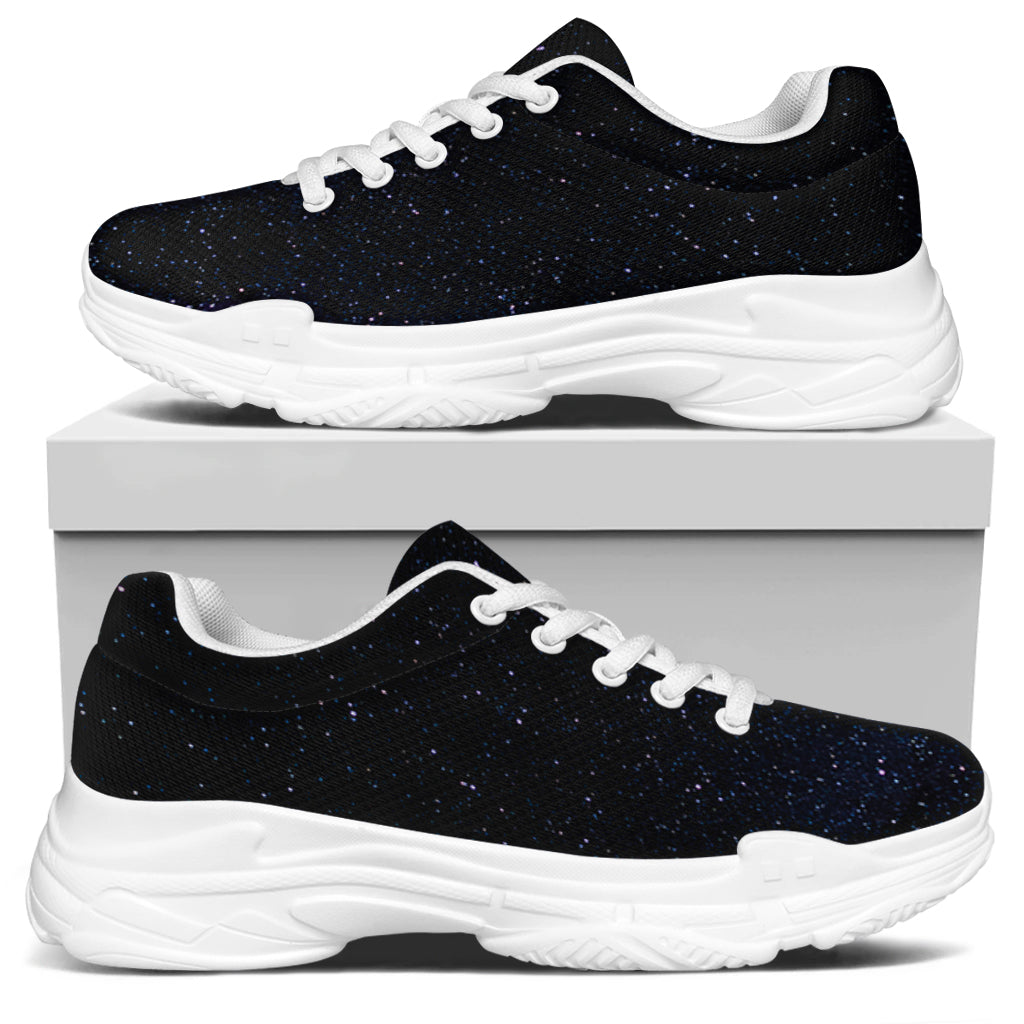 Dark Space Print White Chunky Shoes
