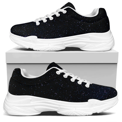 Dark Space Print White Chunky Shoes