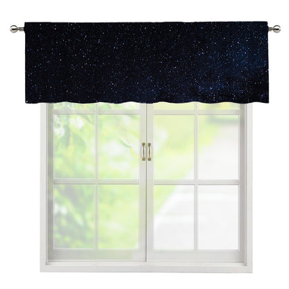Dark Space Print Window Valance
