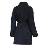 Dark Space Print Women's Bathrobe
