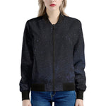 Dark Space Print Women's Bomber Jacket