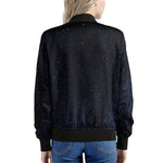 Dark Space Print Women's Bomber Jacket