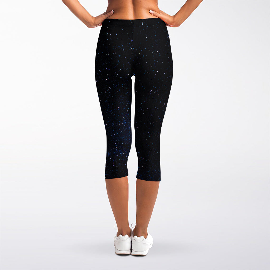 Dark Space Print Women's Capri Leggings
