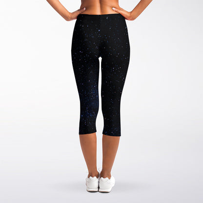 Dark Space Print Women's Capri Leggings