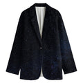 Dark Space Print Women's Cotton Blazer