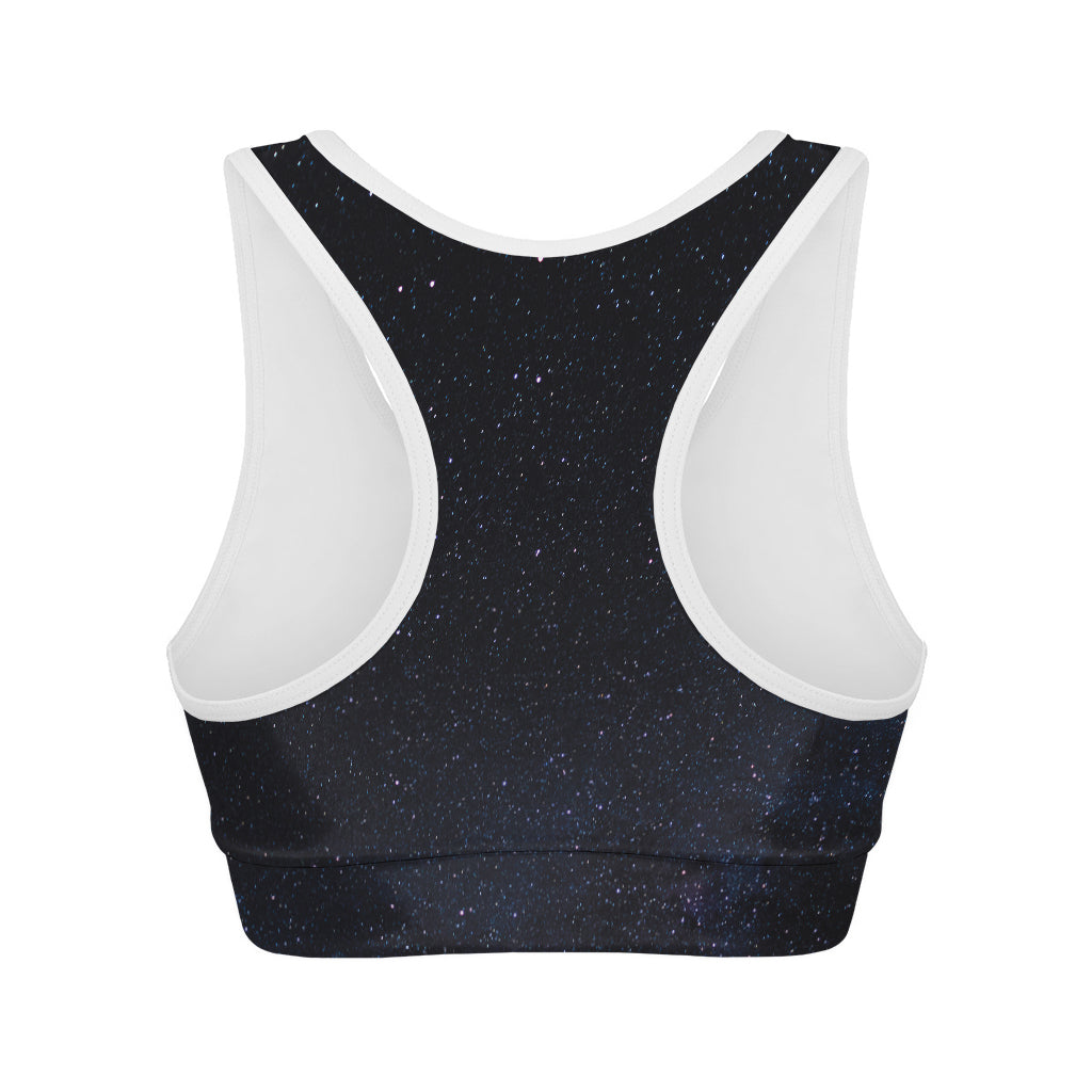 Dark Space Print Women's Sports Bra