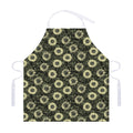 Dark Sunflower Pattern Print Adjustable Apron