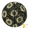 Dark Sunflower Pattern Print Basketball
