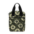 Dark Sunflower Pattern Print Bible Tote Bag