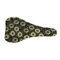 Dark Sunflower Pattern Print Bicycle Seat Cover