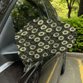 Dark Sunflower Pattern Print Car Side Mirror Covers