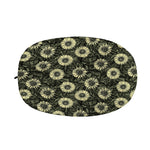 Dark Sunflower Pattern Print Car Side Mirror Covers