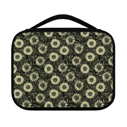 Dark Sunflower Pattern Print Classic Bible Case
