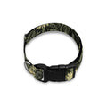 Dark Sunflower Pattern Print Dog Collar