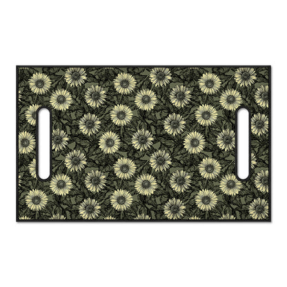 Dark Sunflower Pattern Print Golf Cart Seat Cover
