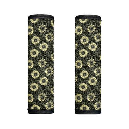 Dark Sunflower Pattern Print Handle Covers