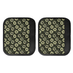 Dark Sunflower Pattern Print Handle Covers