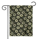 Dark Sunflower Pattern Print House Flag