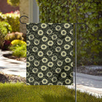 Dark Sunflower Pattern Print House Flag