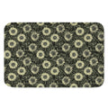 Dark Sunflower Pattern Print Indoor Door Mat