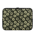 Dark Sunflower Pattern Print Laptop Sleeve