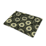 Dark Sunflower Pattern Print Pet Cooling Mat Cover