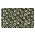 Dark Sunflower Pattern Print Polyester Doormat