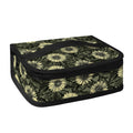 Dark Sunflower Pattern Print Small Lunch Bag
